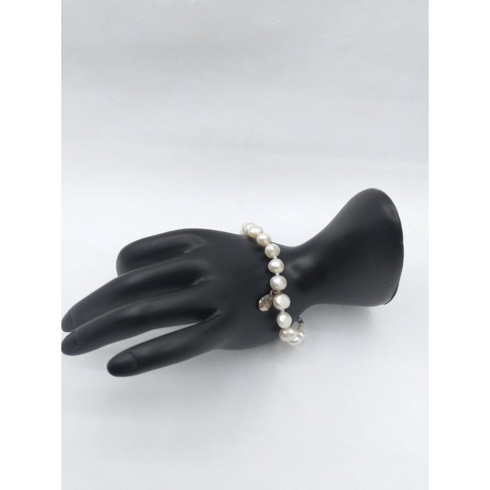 Nadri Water Pearl 925 "Mom" Charm Bracelet Birthday Mother's Day Gift Idea
